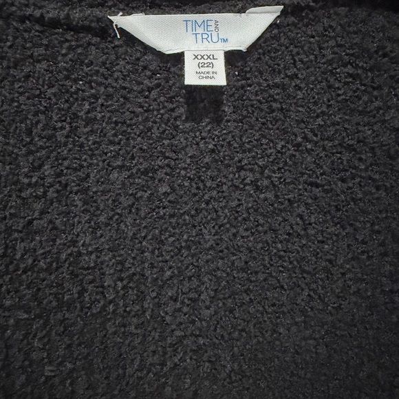 Time and Tru Black Open-Front Cardigan - Picture 3 of 3